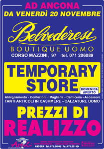 Organizzazione Temporary Store Belvederesi Ancona