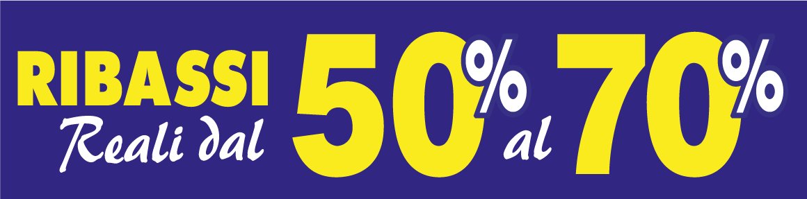 Criba Abbigliamento ribassi dal 50 al 70%