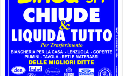 A LODI: LINEA SRL CHIUDE LIQUIDA TUTTO!!!