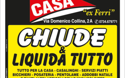 Porto San Giorgio: Stile&Casa chiude ed elimina tutto!!!
