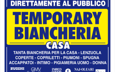 Rende (CS): Temporary Biancheria Casa FUORI TUTTO!