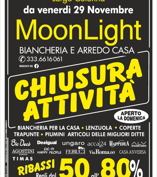 Castel di Sangro: Moonlight chiude ed elimina tutto!