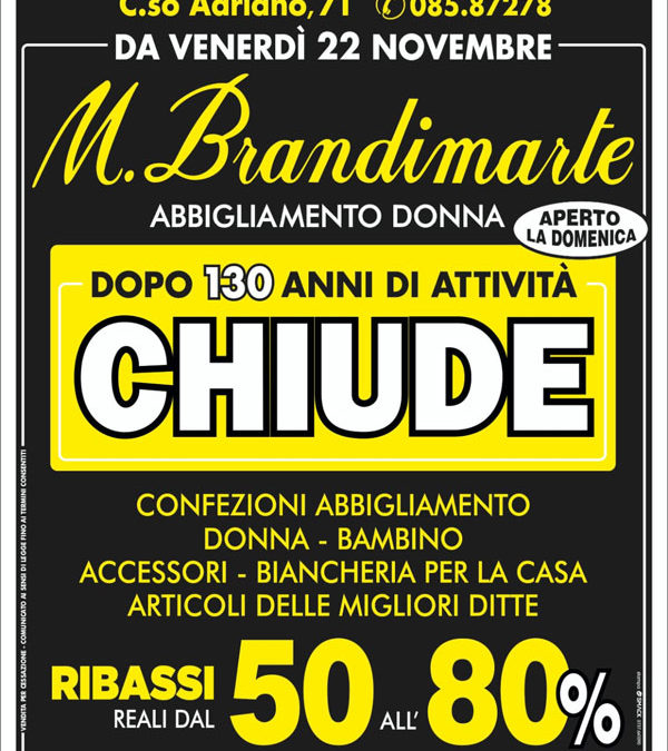 ATRI: M. BRANDIMARTE chiude ed elimina tutto!