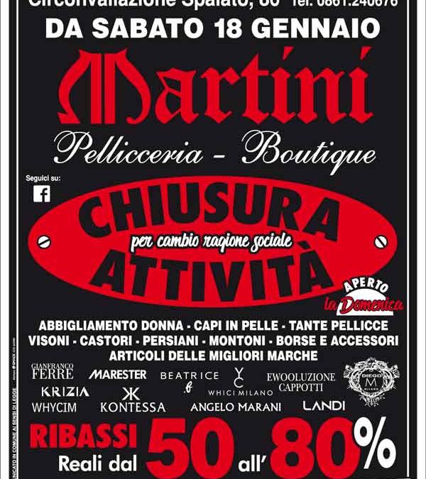 Teramo: Pellicceria Martini ELIMINA TUTTO!