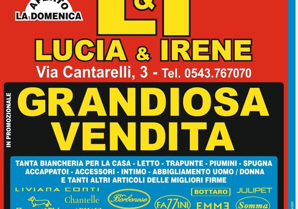 Castrocaro: LUCIA & IRENE Biancheria fuori tutto!