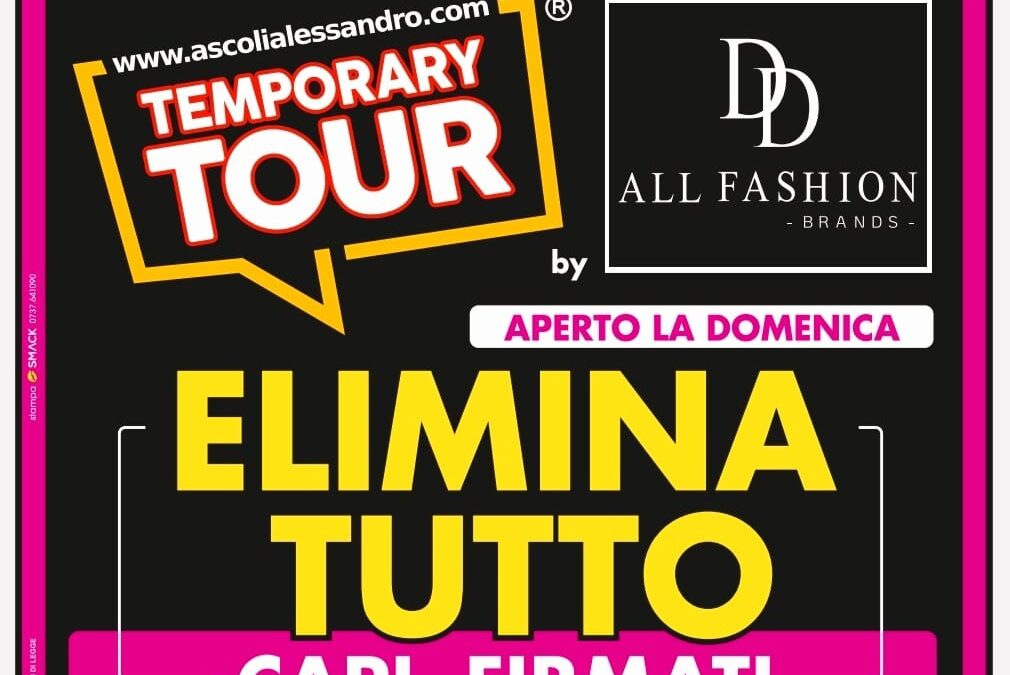 Camerano: Temporary-Tour fino all’80% a Luglio!