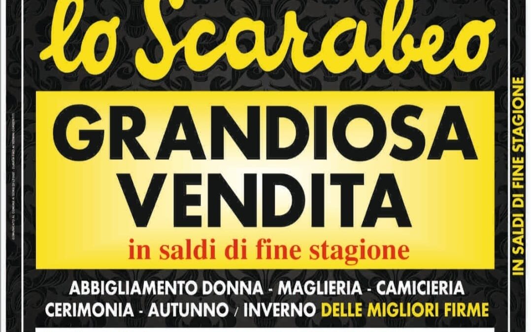 Roma: SCARABEO SALDI -70%