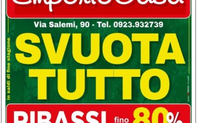 MAZARA: EMPORIO CASA ELIMINA TUTTO
