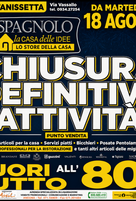 Caltanissetta: SPAGNOLO FUORI TUTTO! Caltanissetta: SPAGNOLO FUORI TUTTO!